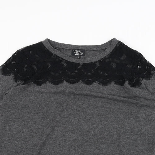 Gypsy Heart Womens Grey   Pullover Jumper Size M