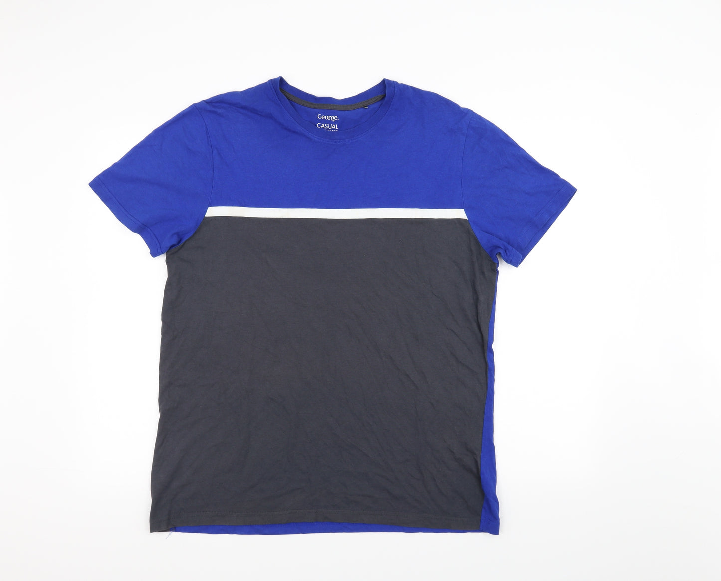George Mens Blue    T-Shirt Size L