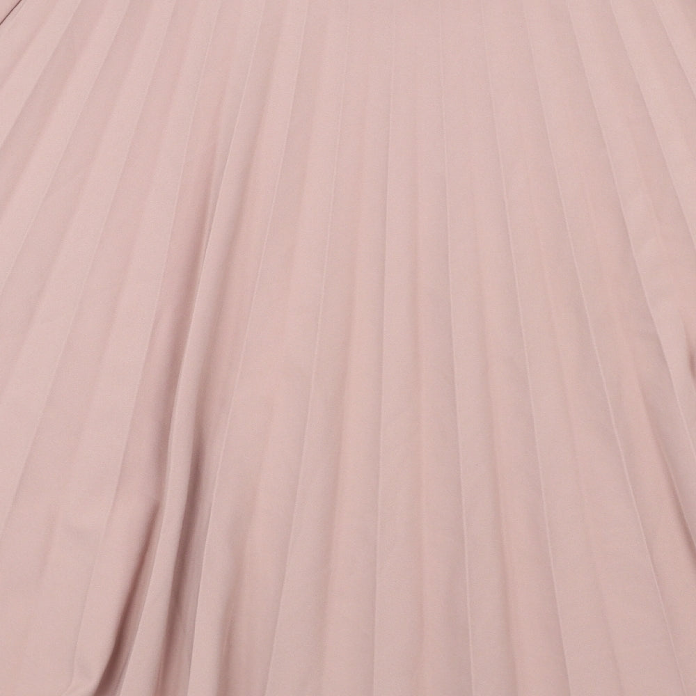 George Womens Pink   Pleated Skirt Size 16