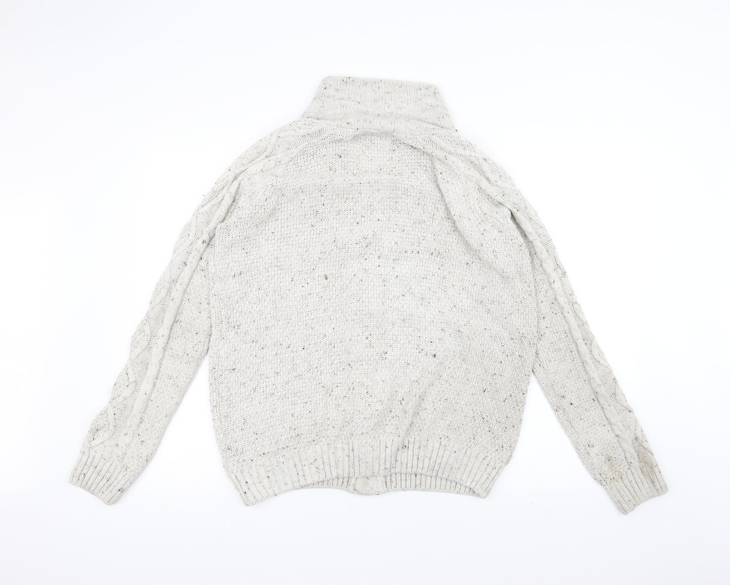 ASOS Womens White  Knit Jacket Coatigan Size S