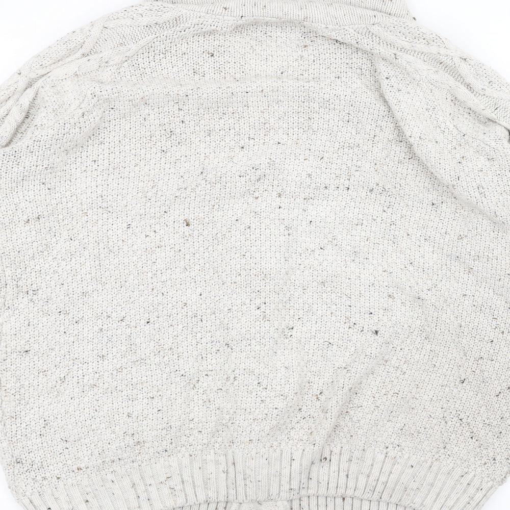 ASOS Womens White  Knit Jacket Coatigan Size S
