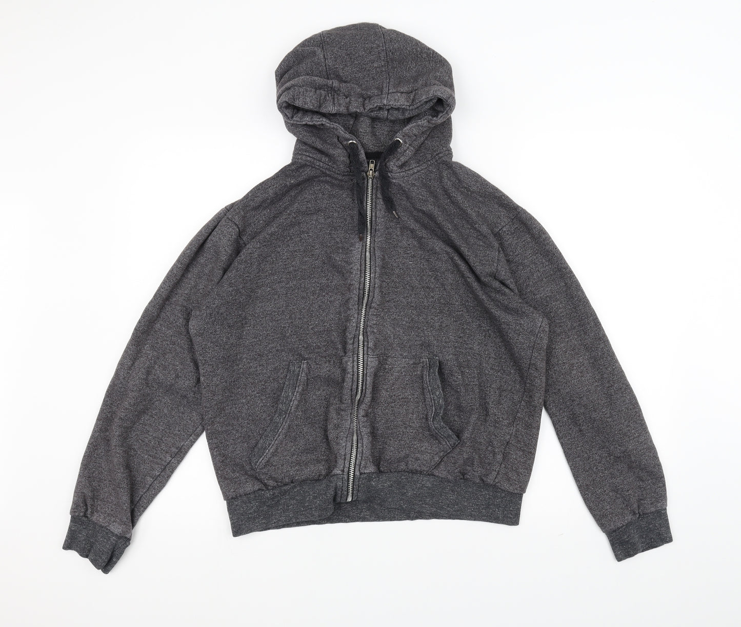Peacocks Mens Grey   Full Zip Hoodie Size M