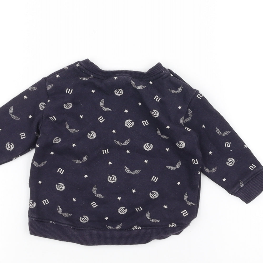 River Island  Blue   Pullover Jumper Size 0-3 Months