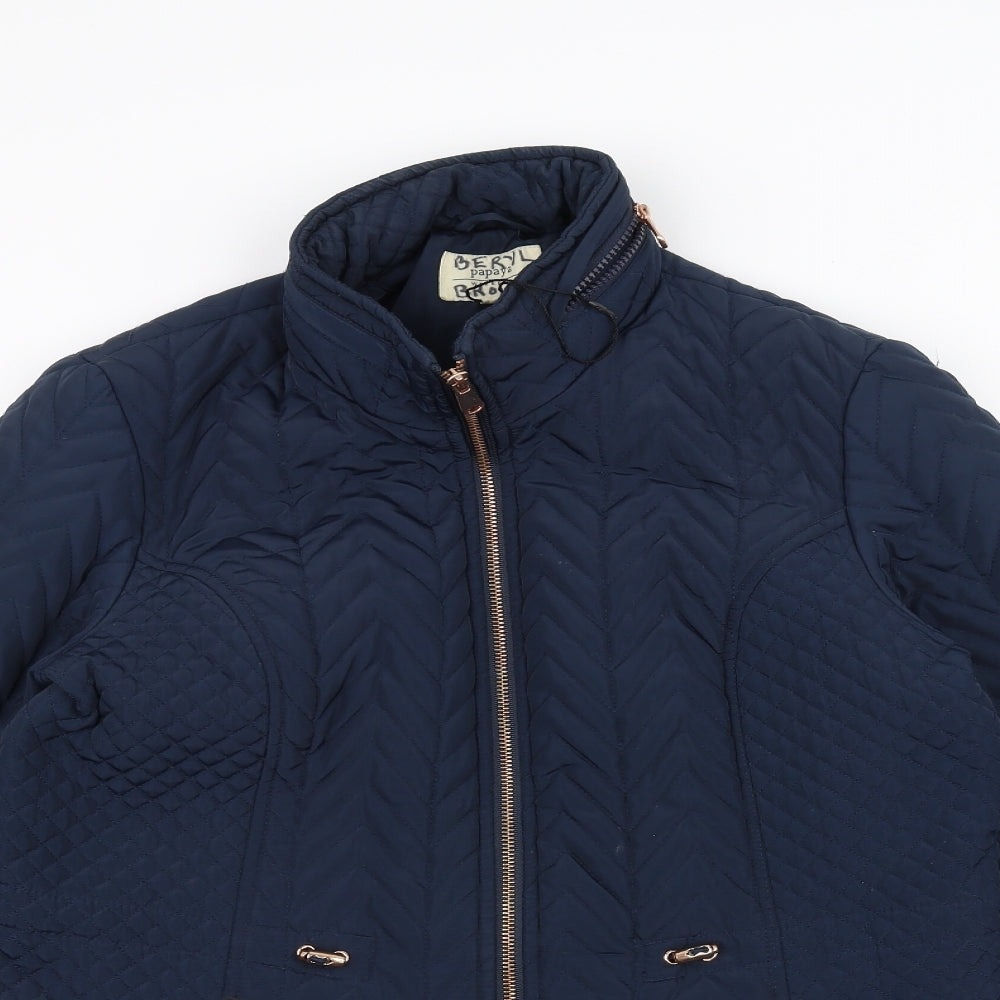 Papaya Womens Blue   Pea Coat Coat Size 14