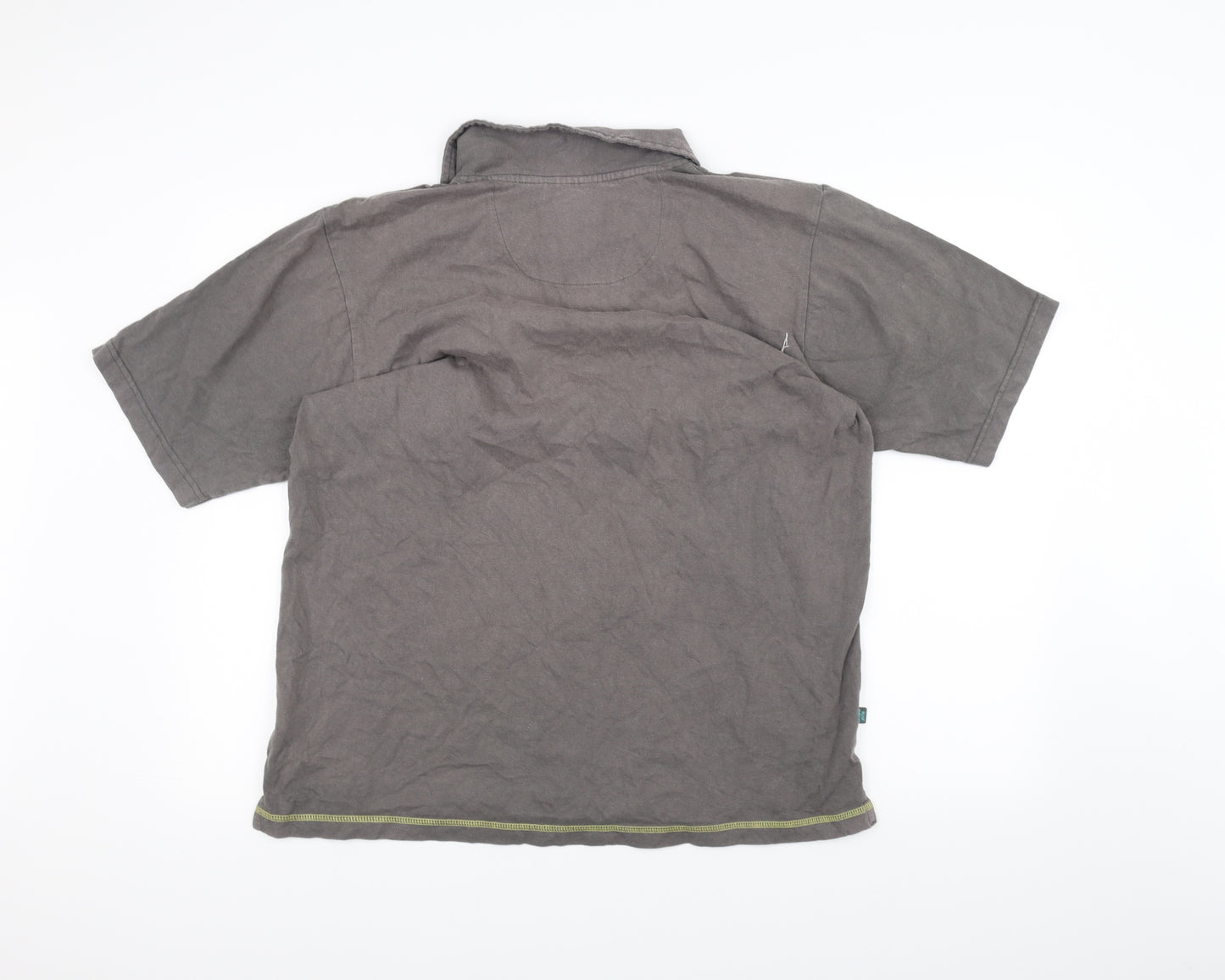 Blue Wahoo Mens Brown    Polo Size M