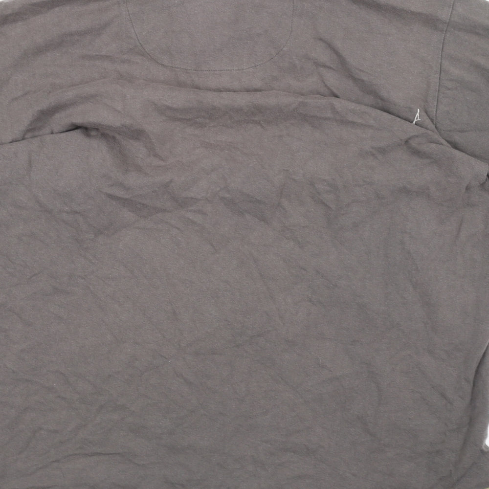 Blue Wahoo Mens Brown    Polo Size M