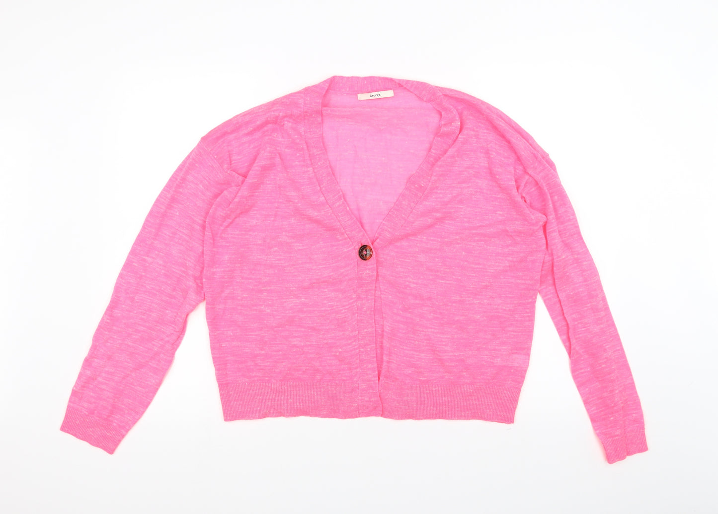 George Womens Pink   Cardigan Jumper Size 18