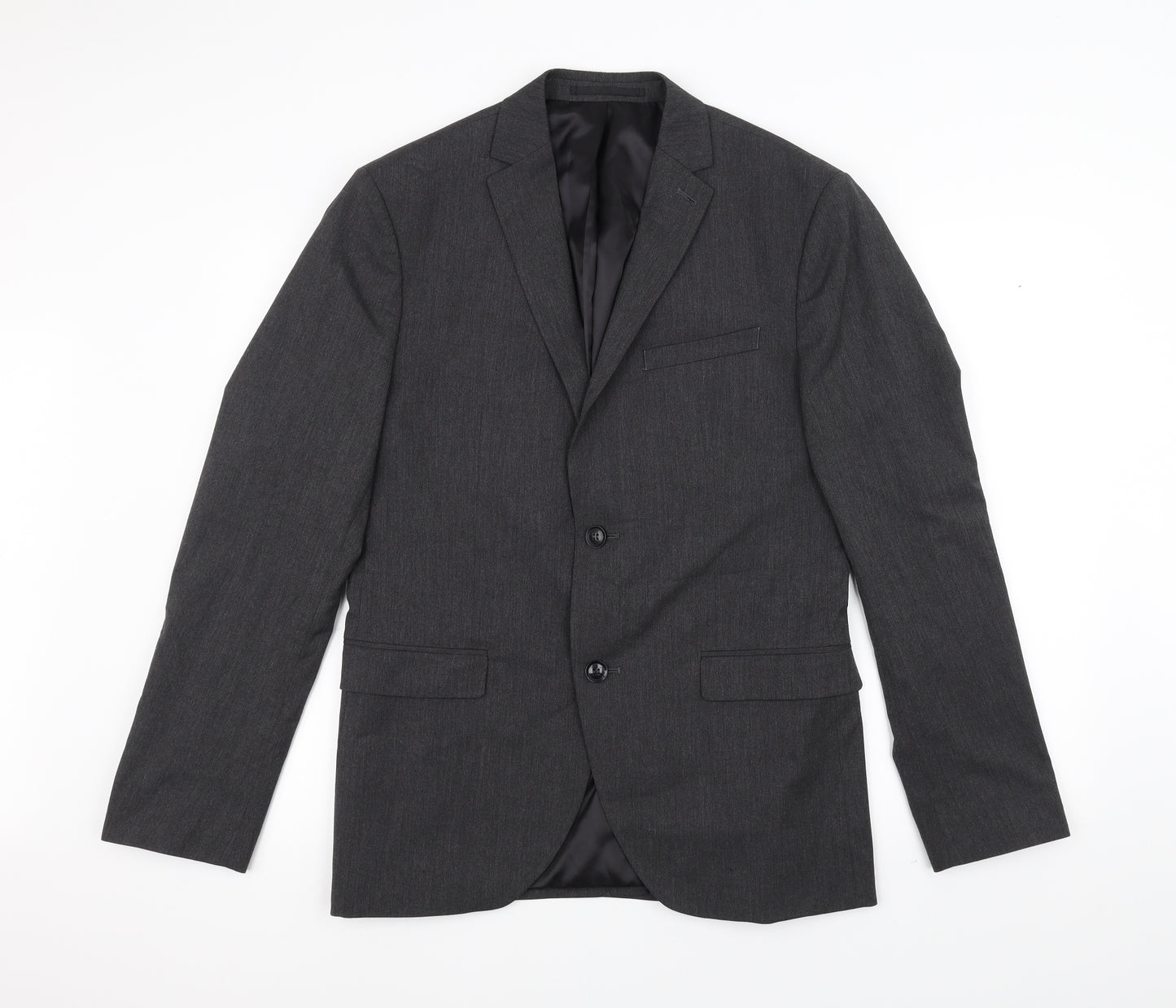 Topman Mens Grey   Jacket Suit Jacket Size 38