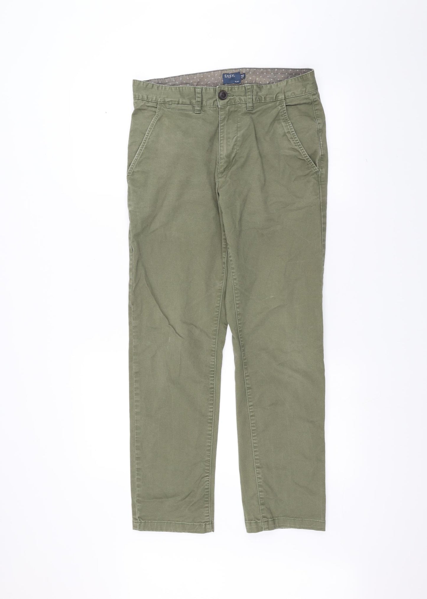 Easy Mens Green   Straight Jeans Size 30 L29 in
