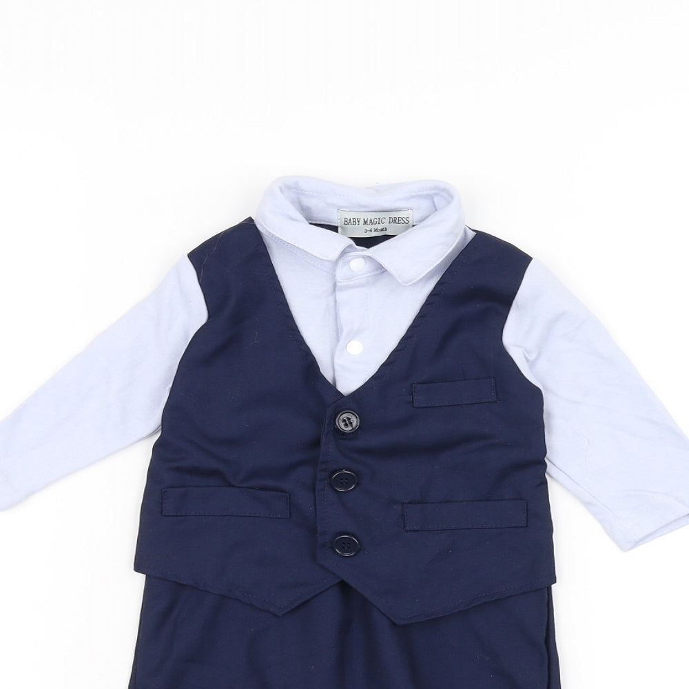 baby magic dress Baby Blue   Tuxedo Suit Size 3-6 Months