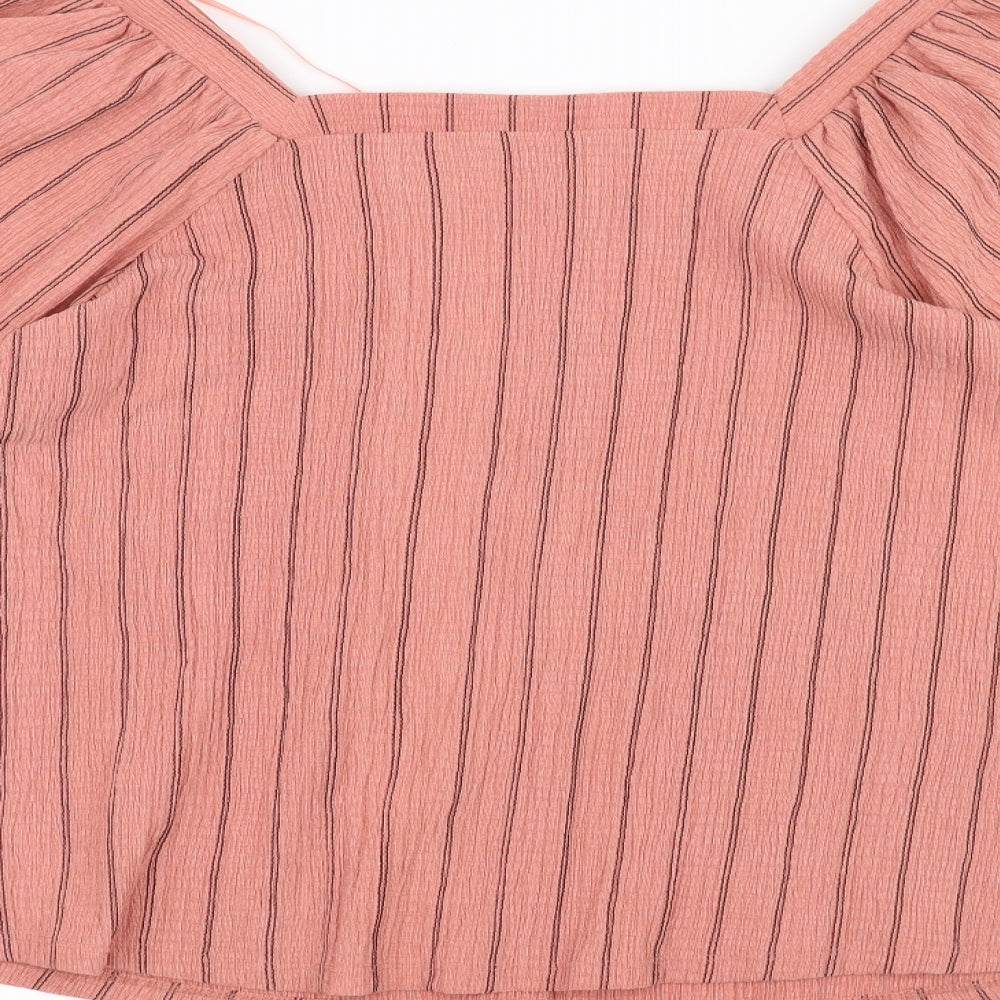 F&F Womens Pink   Basic Blouse Size 14