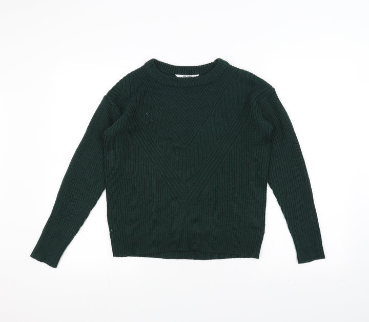 Dorothy Perkins Womens Green  Knit Pullover Jumper Size 8