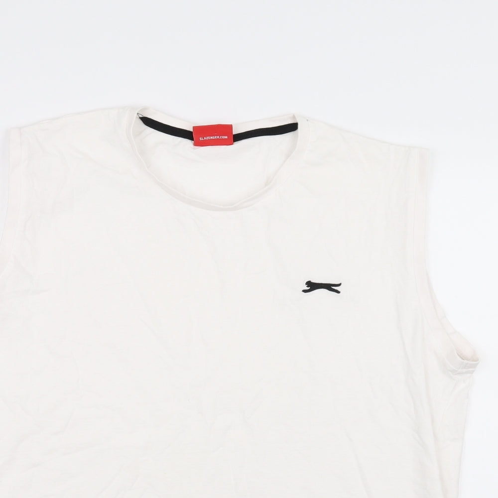 Slazenger Mens White    T-Shirt Size 2XL