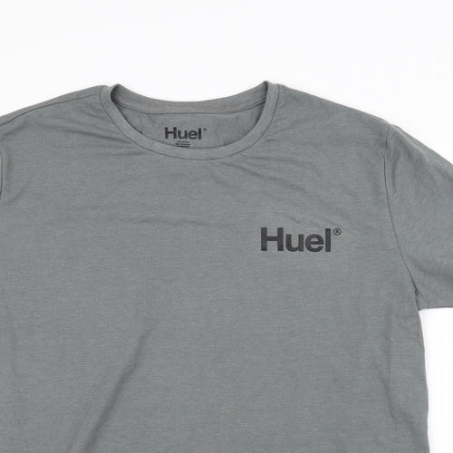 Huel Mens Grey    T-Shirt Size 2XL