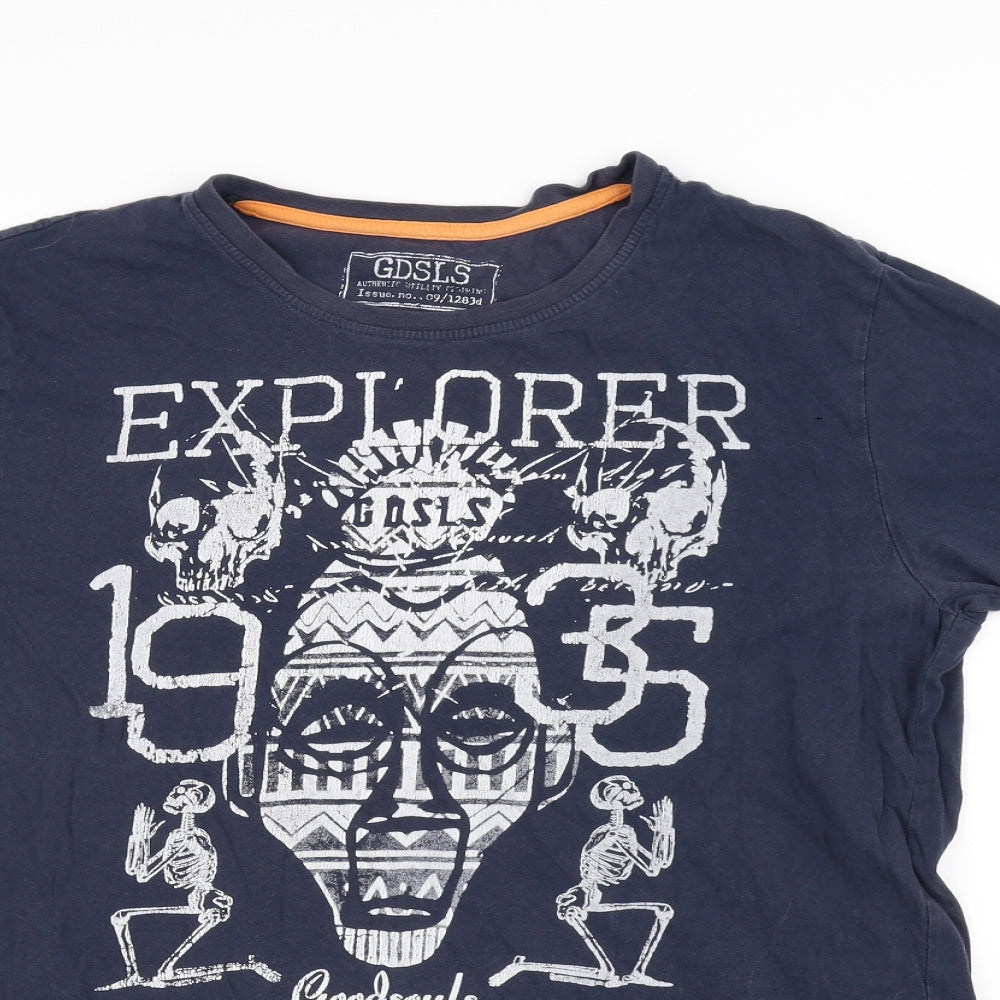 Goodsouls Mens Blue    T-Shirt Size L