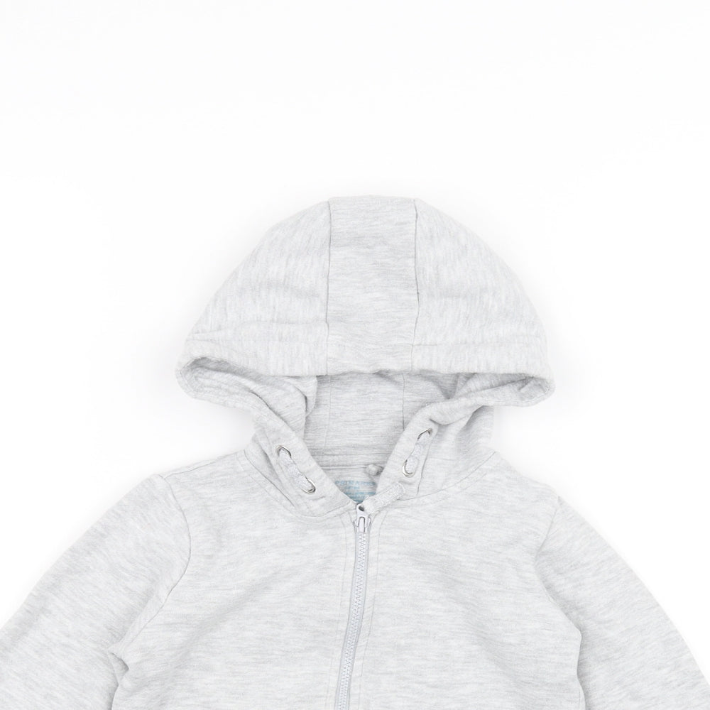 Primark Boys White   Full Zip Hoodie Size 3-4 Years