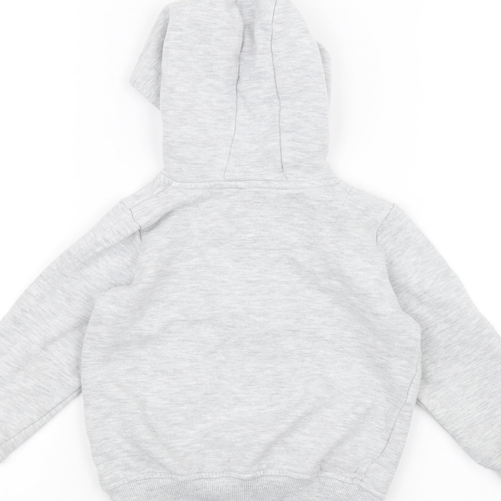 Primark Boys White   Full Zip Hoodie Size 3-4 Years