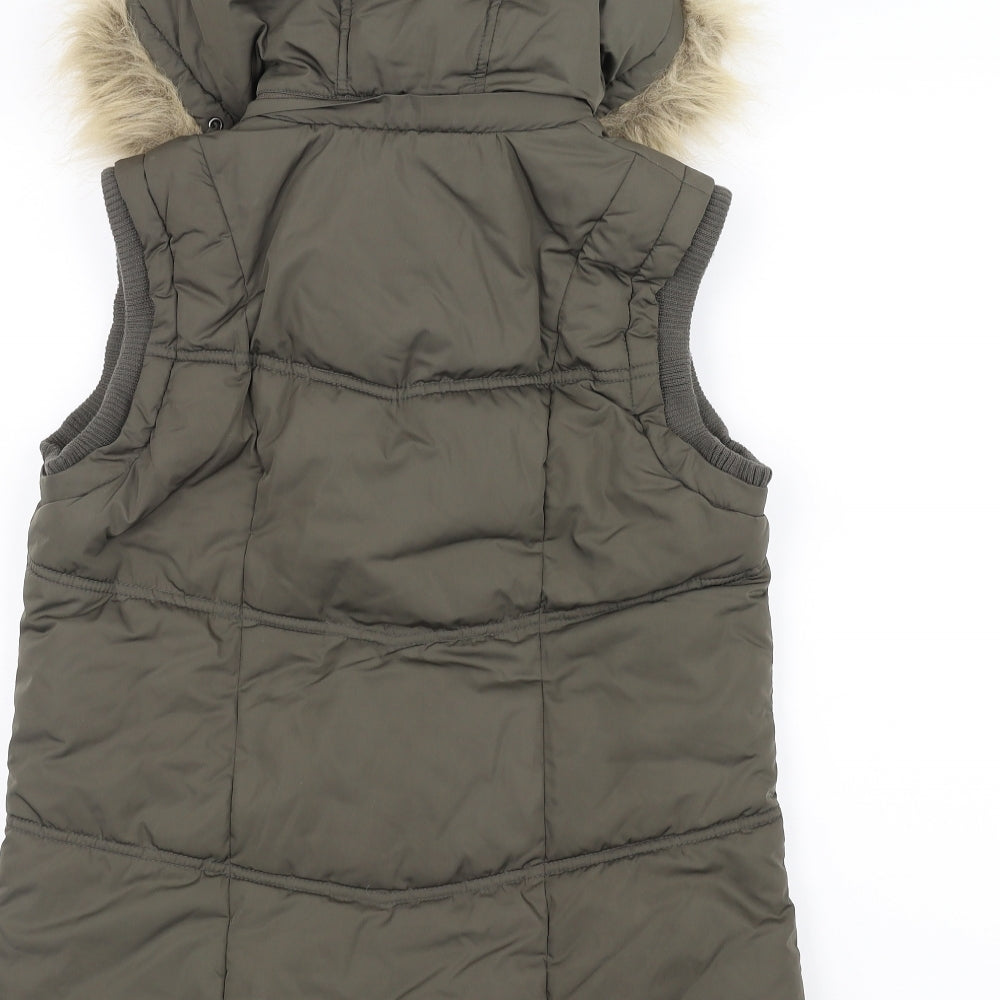 TU Womens Green   Gilet Coat Size 8