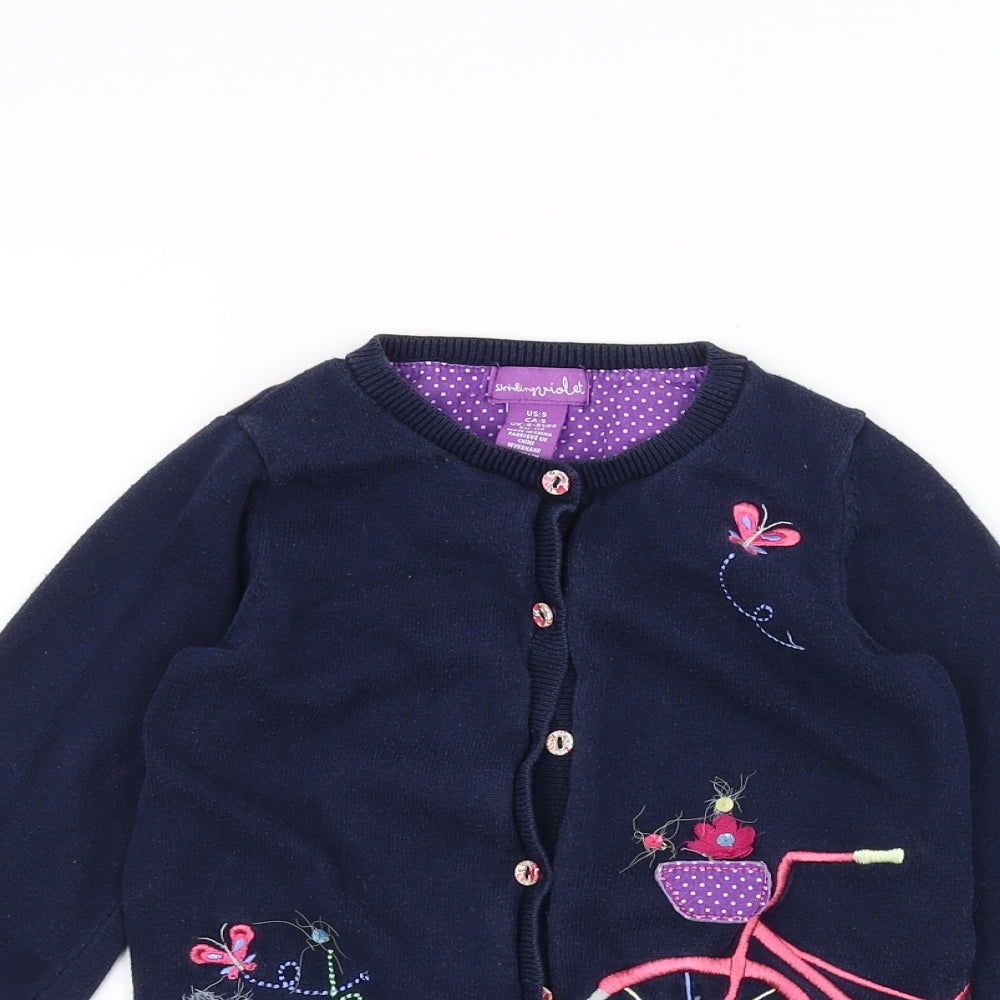 strinkingviolet Girls Blue   Cardigan Jumper Size 5 Years