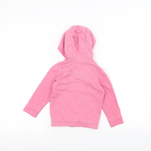 Nutmeg Girls Pink   Full Zip Hoodie Size 2-3 Years