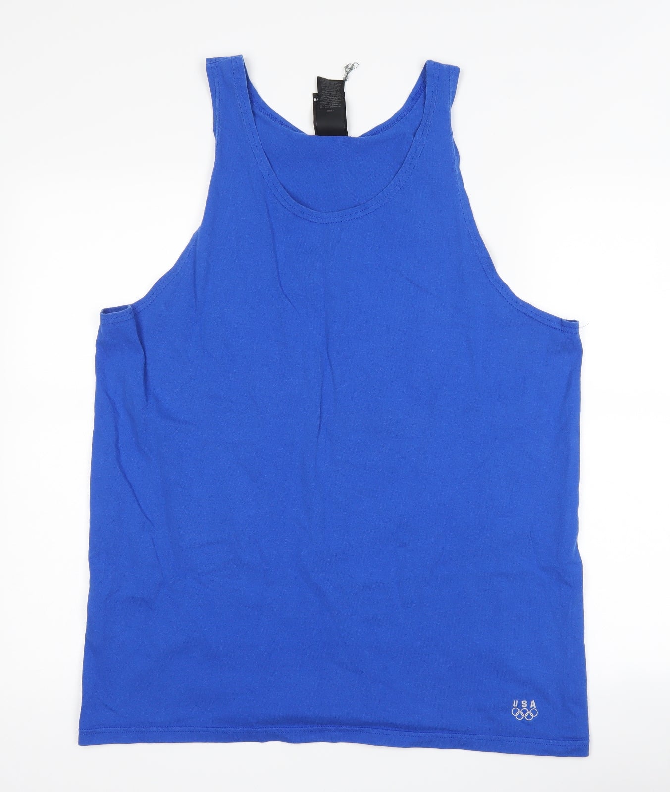 USA Mens Blue   Basic Tank Size L