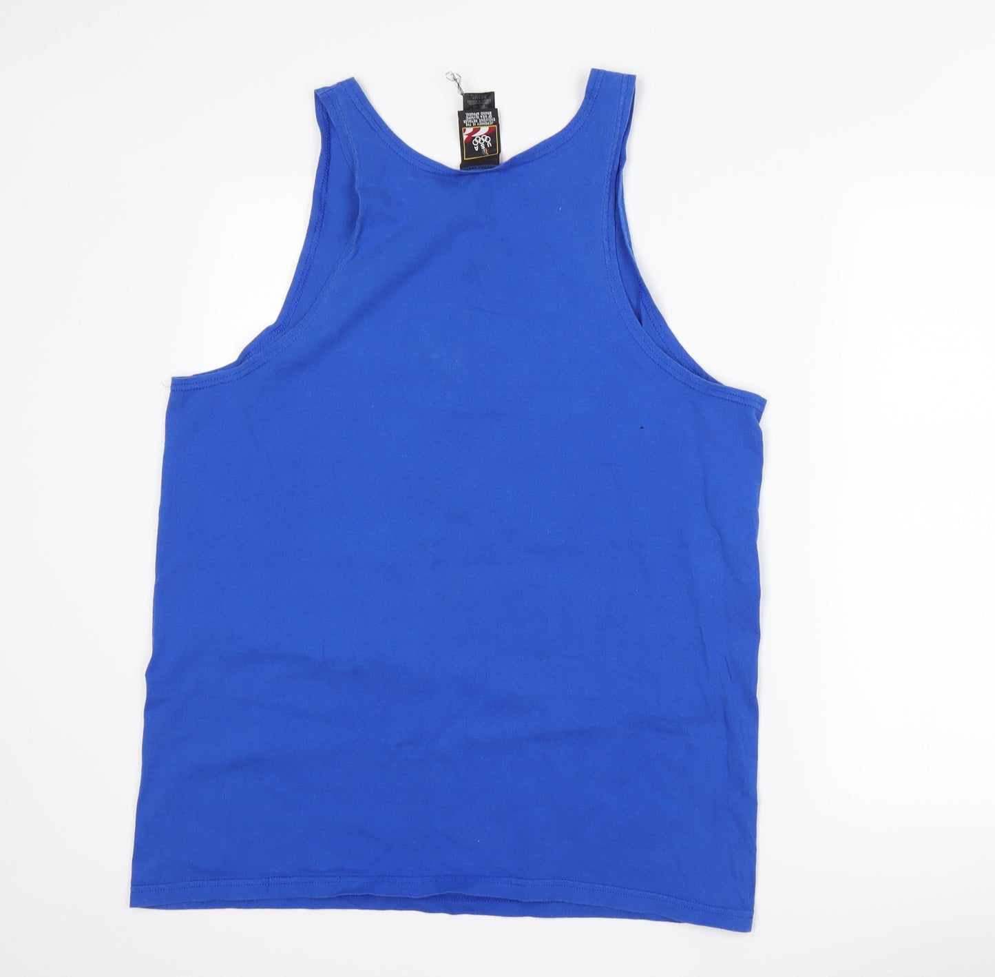 USA Mens Blue   Basic Tank Size L