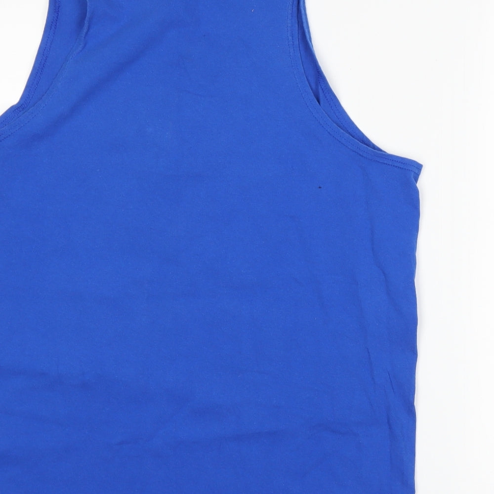 USA Mens Blue   Basic Tank Size L