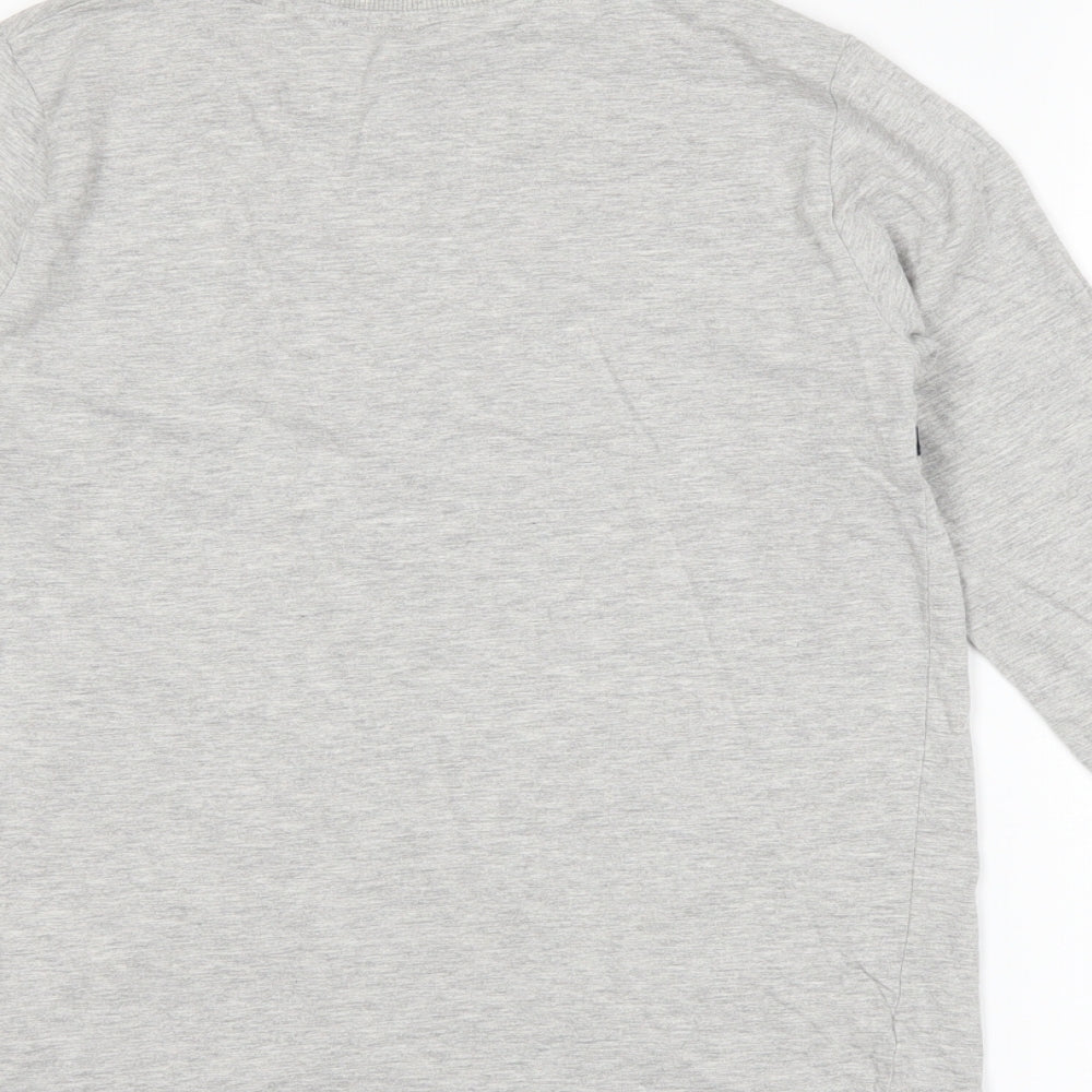 NEXT Boys Grey Striped  Basic T-Shirt Size 12 Years