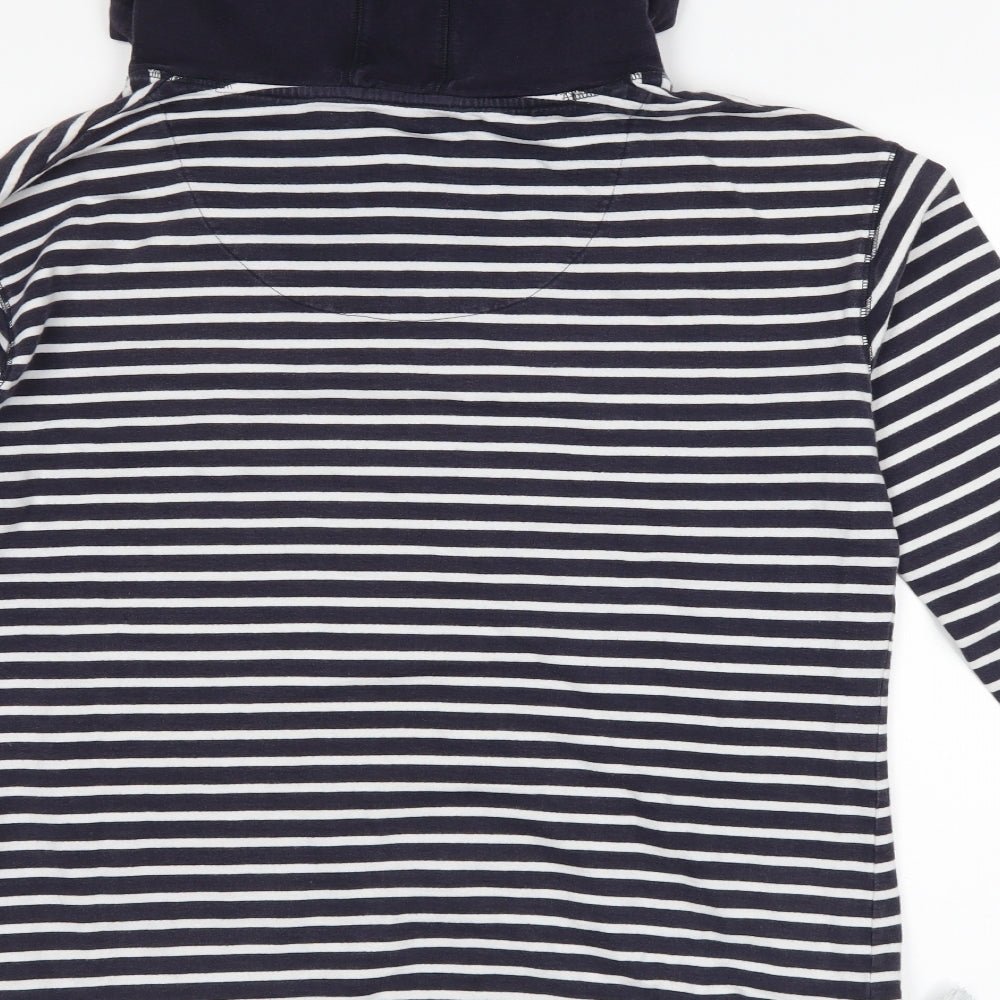 NEXT Womens Blue Striped  Pullover Hoodie Size 16