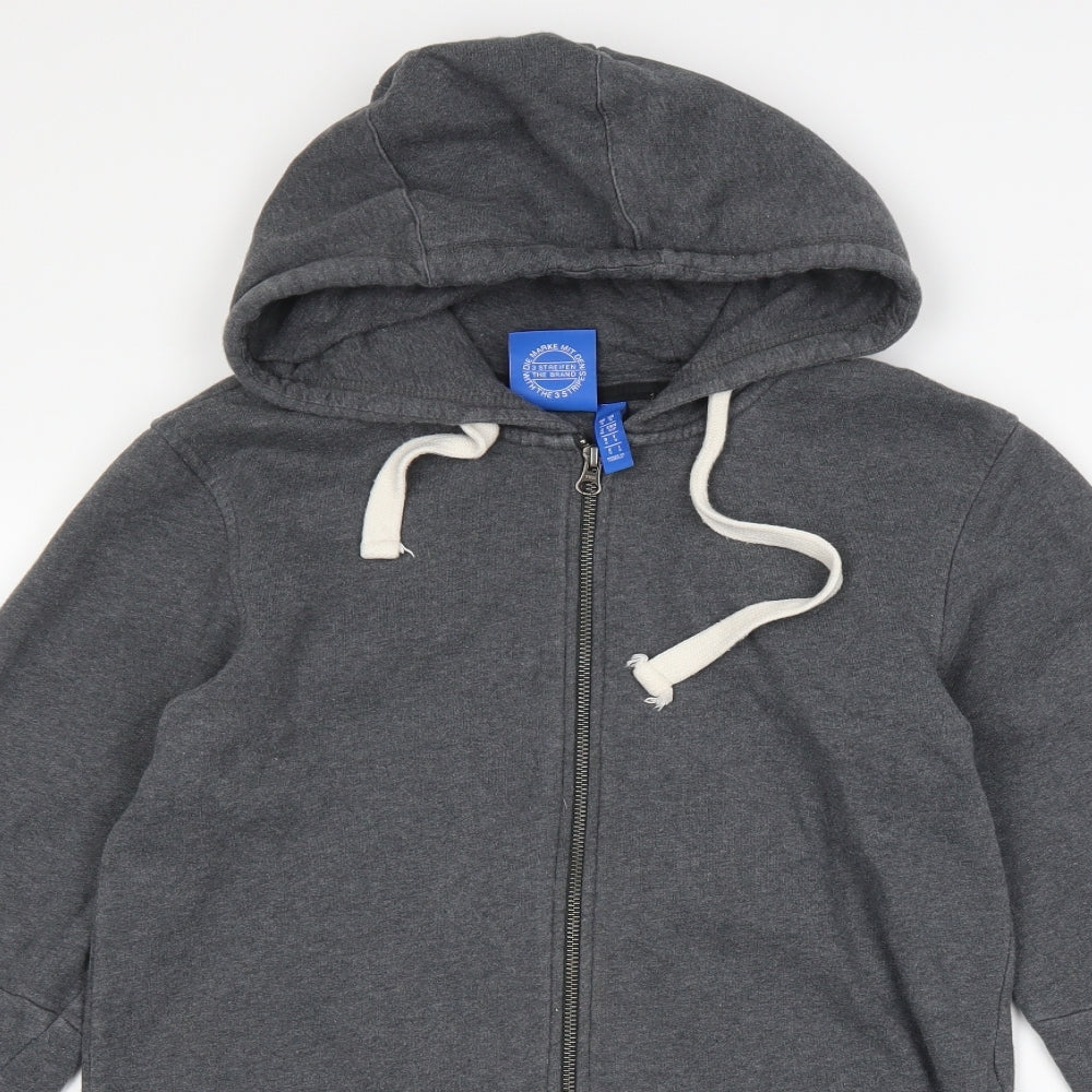adidas Mens Grey   Full Zip Hoodie Size S