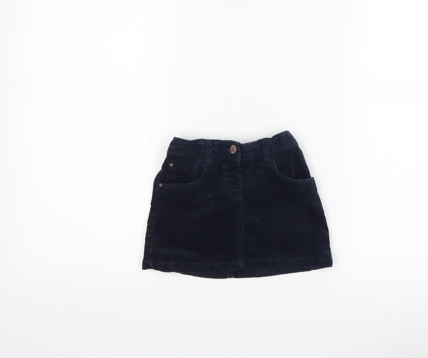 NEXT Girls Blue  Corduroy A-Line Skirt Size 12-18 Months