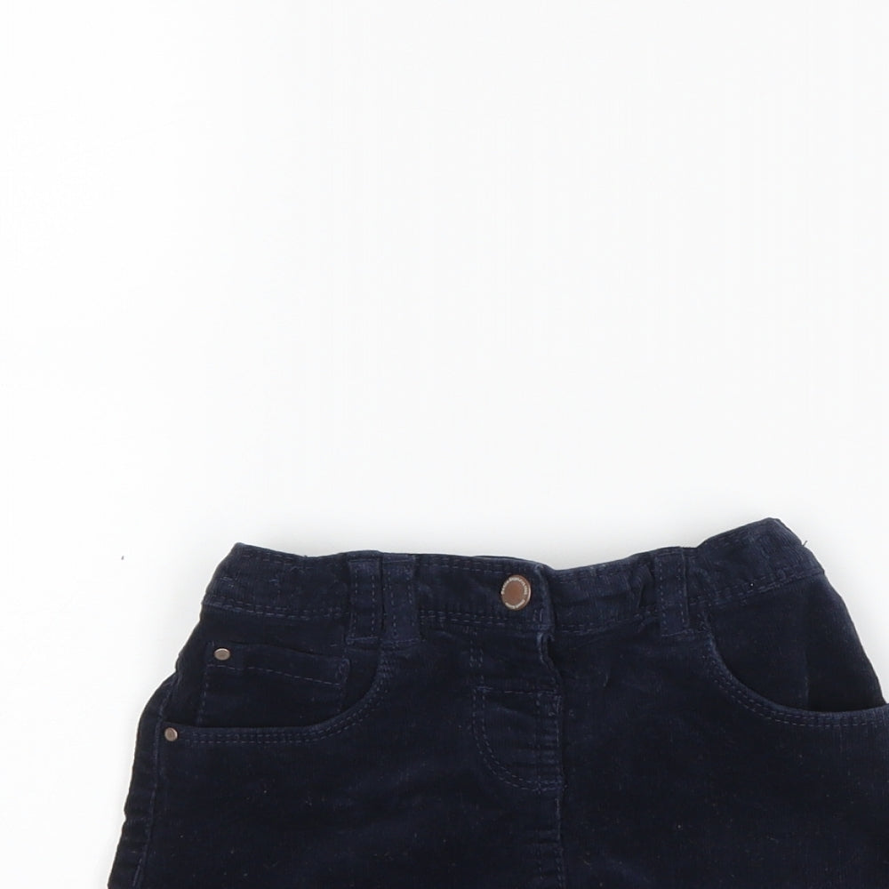 NEXT Girls Blue  Corduroy A-Line Skirt Size 12-18 Months
