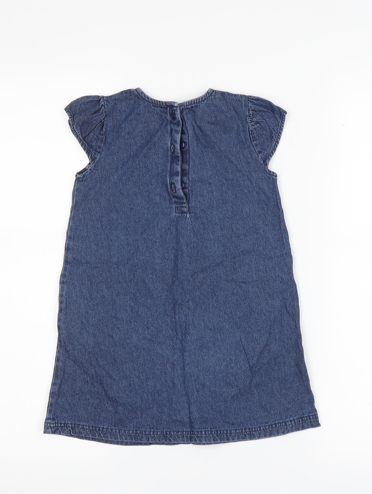 Matalan Girls Blue  Denim Shift  Size 2-3 Years