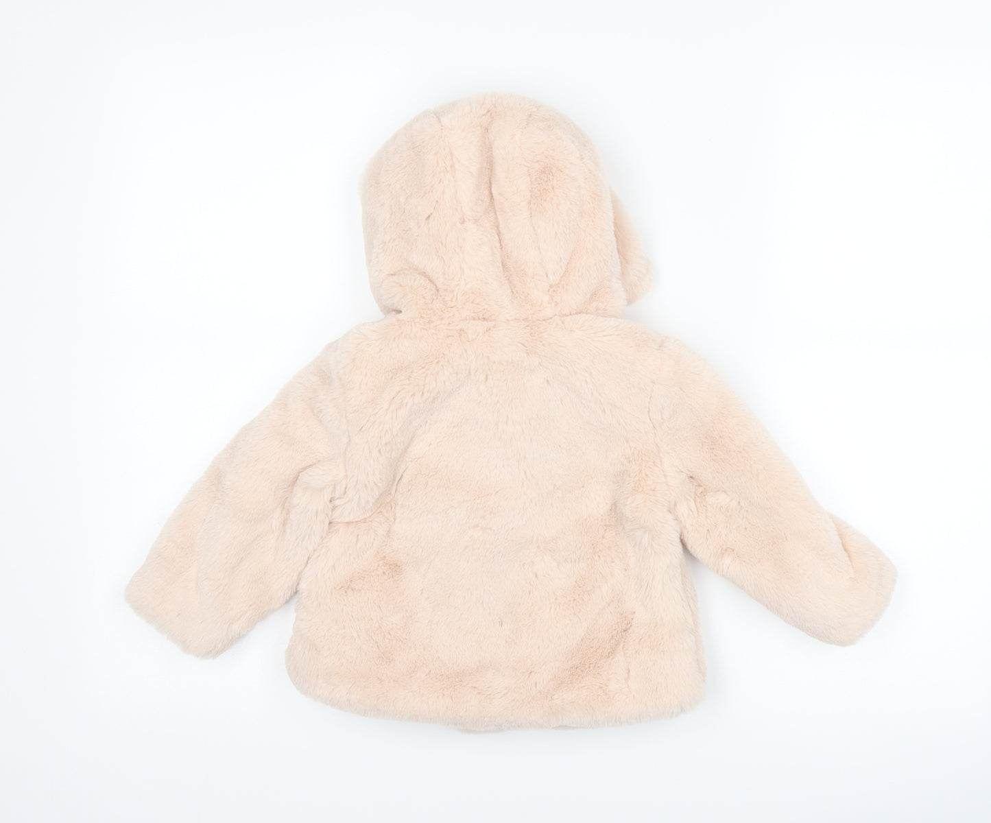 F&F Girls Pink   Overcoat Coat Size 12-18 Months
