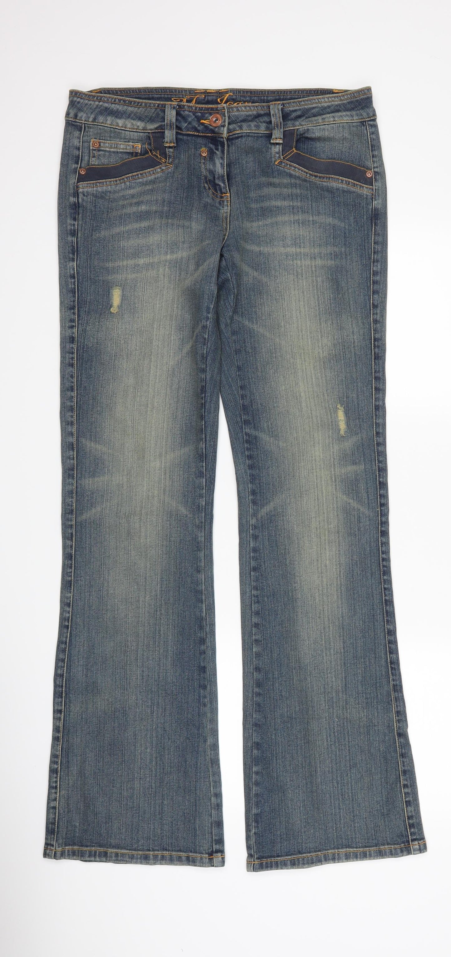 mo jeans Womens Blue  Denim Bootcut Jeans Size 12 L32 in