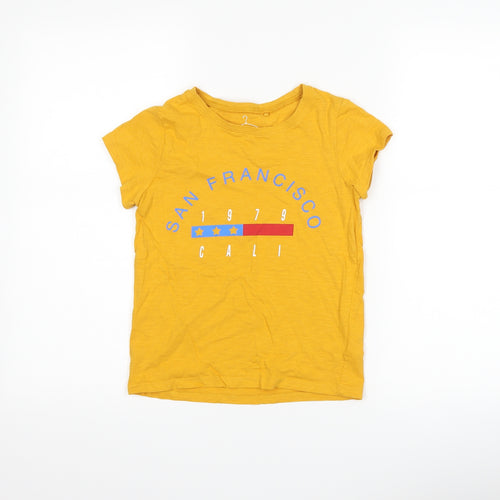 NEXT Boys Yellow   Basic T-Shirt Size 9 Years  - San Francisco