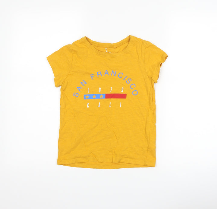 NEXT Boys Yellow Basic T-Shirt Size 9 Years - San Francisco