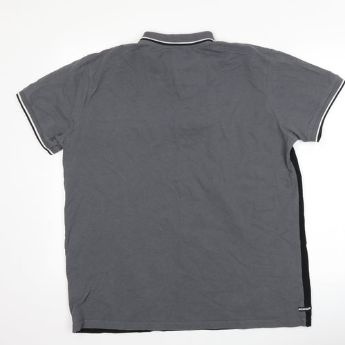 Weekend Offender Mens Black Striped   Polo Size XL