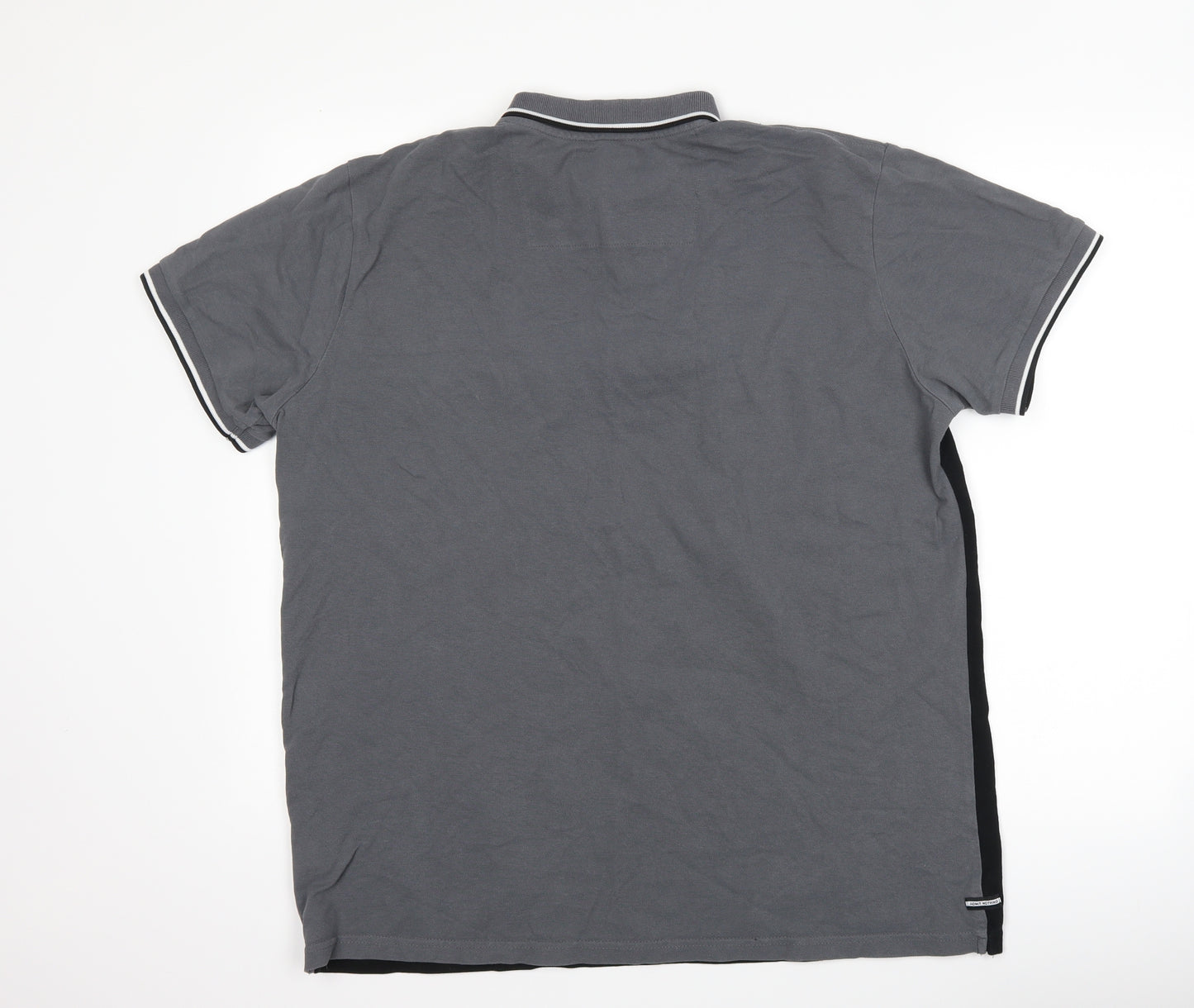 Weekend Offender Mens Black Striped   Polo Size XL