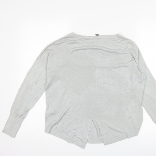 Oasis Womens Grey   Pullover Jumper Size S
