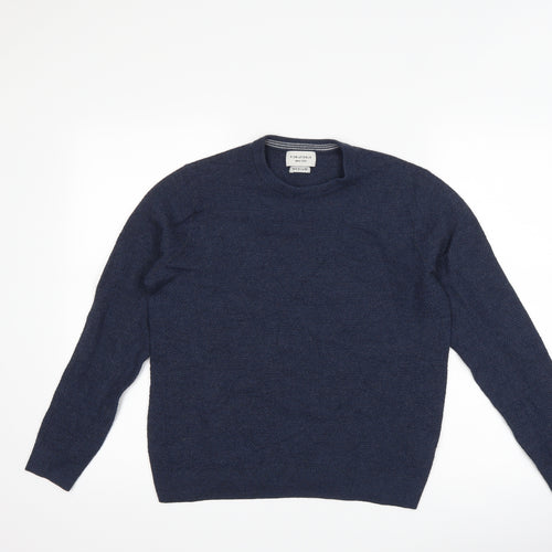 Fisk of Oslo Mens Blue   Pullover Jumper Size M
