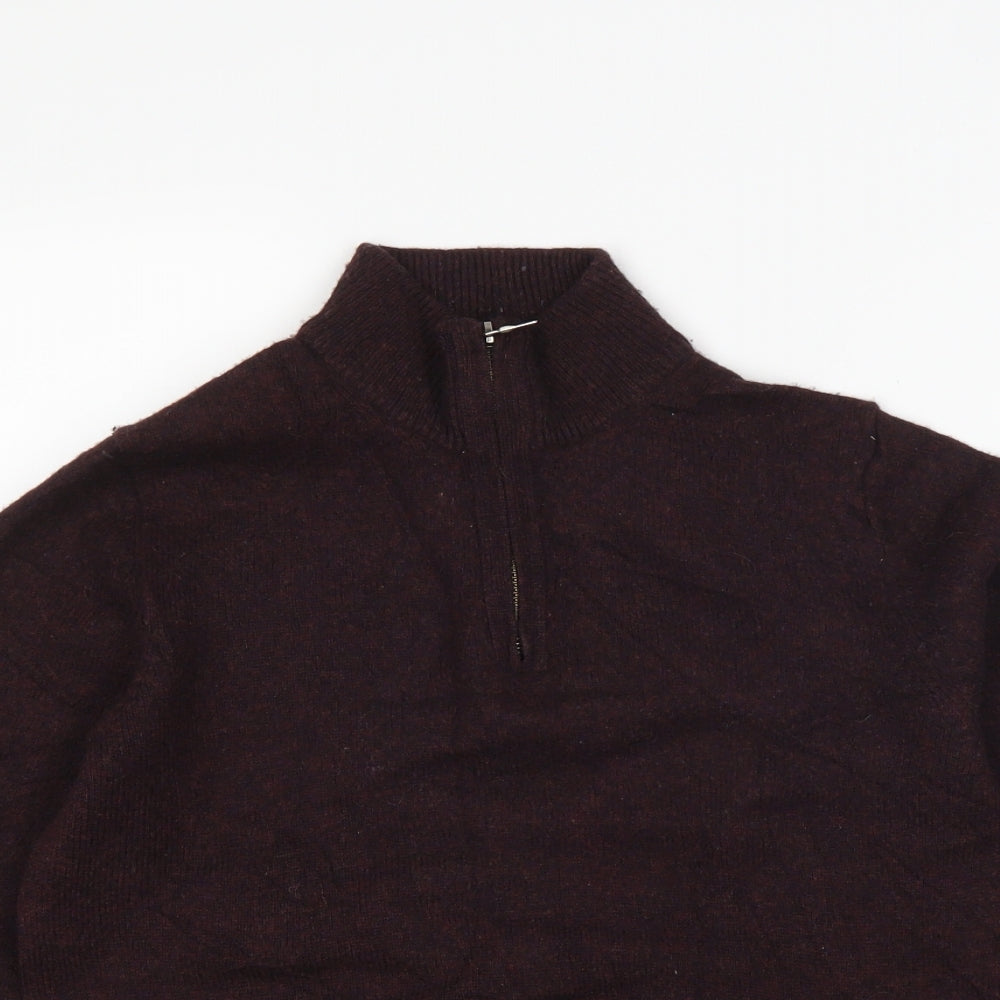 Marks and Spencer Mens Brown   Pullover Jumper Size M