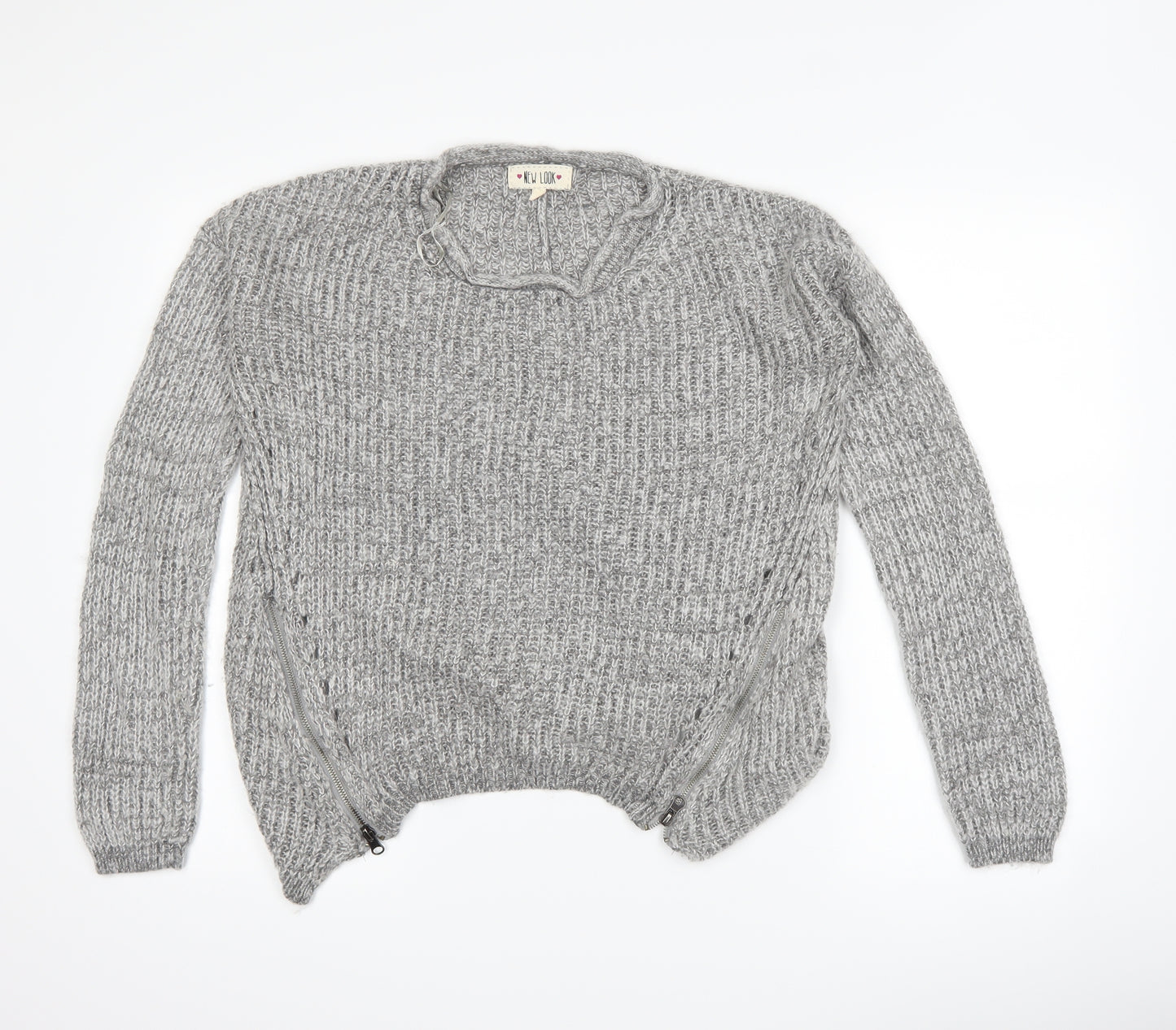 New Look Womens Grey   Pullover Jumper Size 10