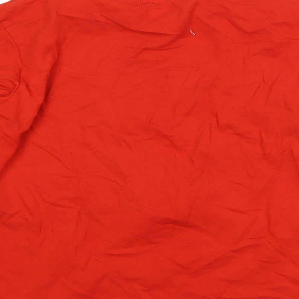 Nutmeg Boys Red   Basic T-Shirt Size 10-11 Years  - christmas lego