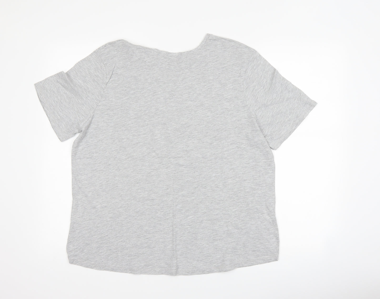 Matalan Womens Grey Animal Print  Basic T-Shirt Size L