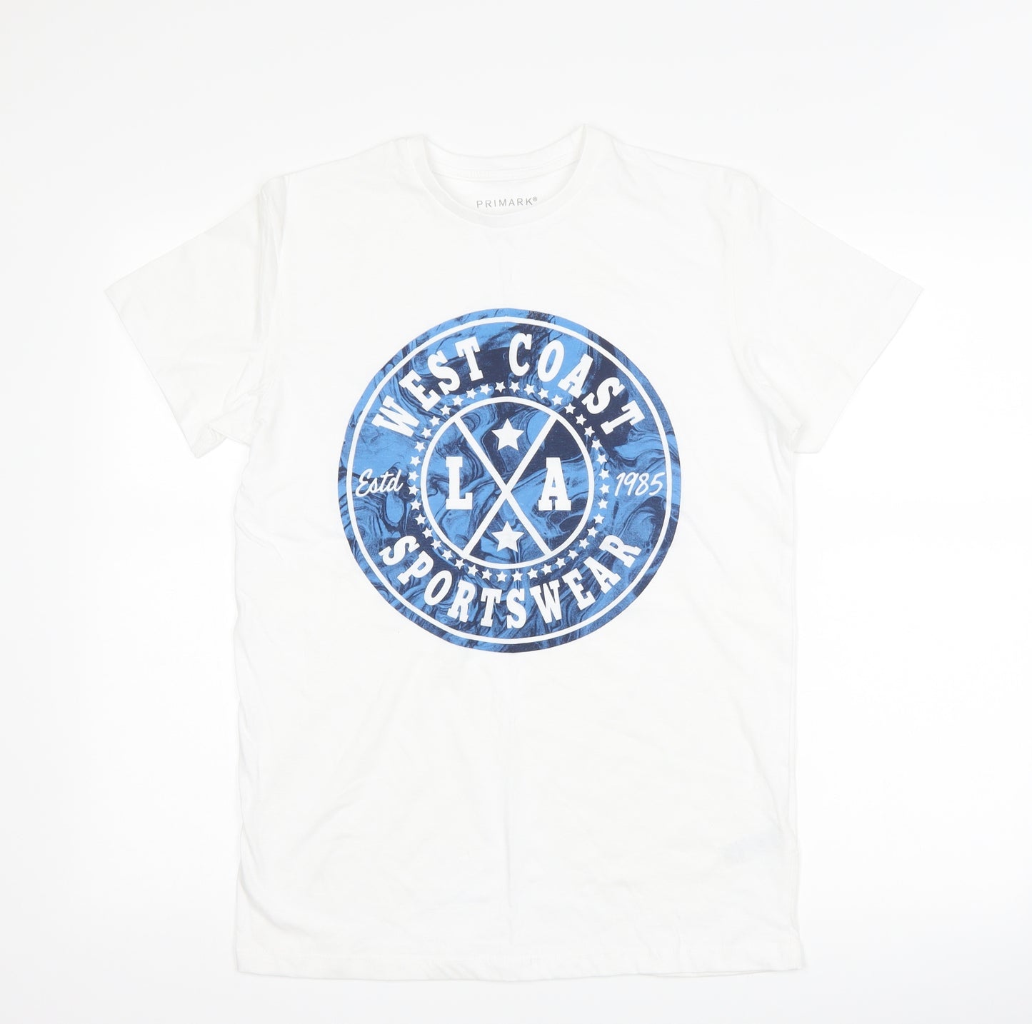 Primark Mens White    T-Shirt Size XS  - Graphic
