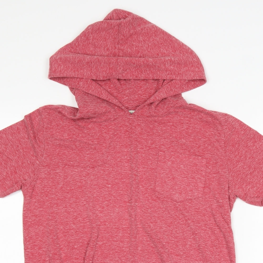 Marks and Spencer Girls Red   Pullover Hoodie Size 13-14 Years