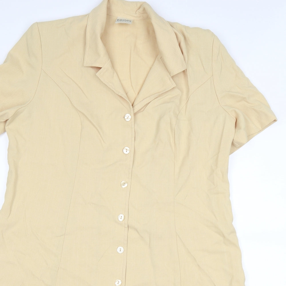 Eastex Womens Yellow   Shirt Dress  Size 18