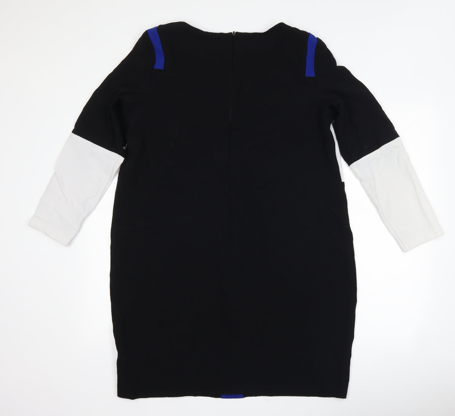 Marks and Spencer Womens Black Striped  Shift  Size 16