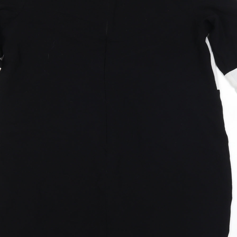 Marks and Spencer Womens Black Striped  Shift  Size 16
